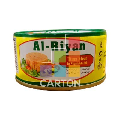 AL RIYAN TUNA MEAT IN VEGETABLE OIL MUKALLA 48*200GM